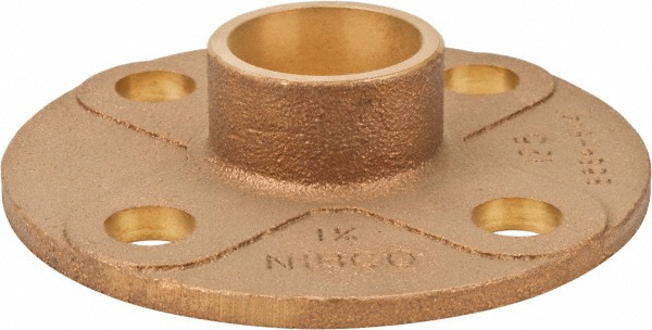 NIBCO 1" Pipe, 4-1/4" OD, Cast Copper Companion Pipe Flange - B495106