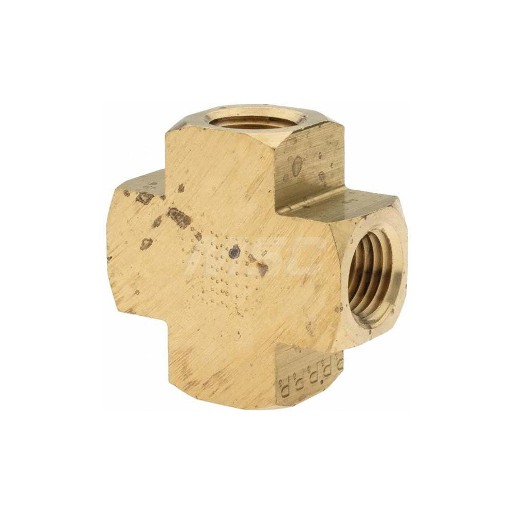 Parker Industrial Pipe Female Cross: 1/4" Female Thread, FNPTF - 10850