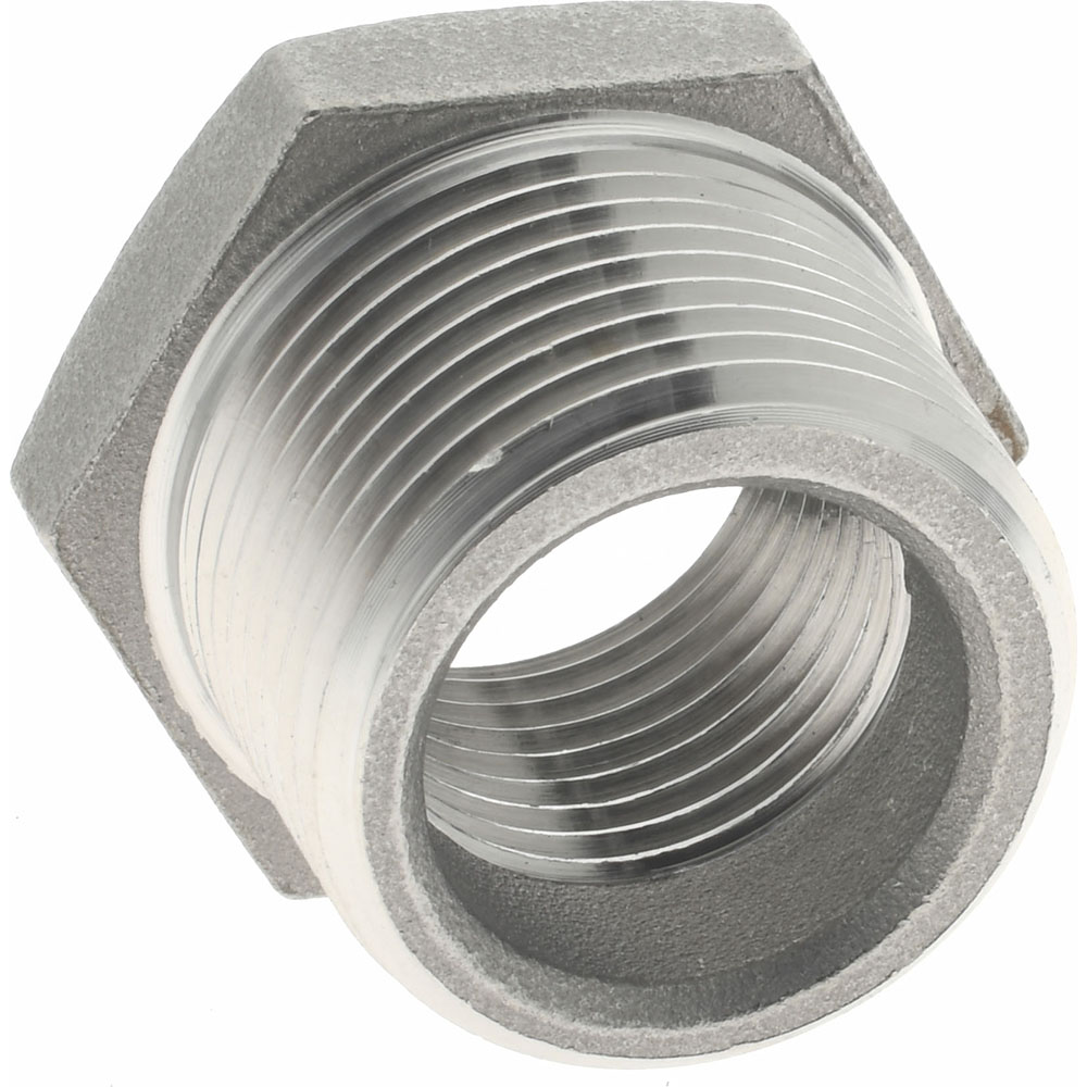 Merit Brass Pipe Bushing: 3/4 x 1/2", 316 Stainless Steel - K614-1208