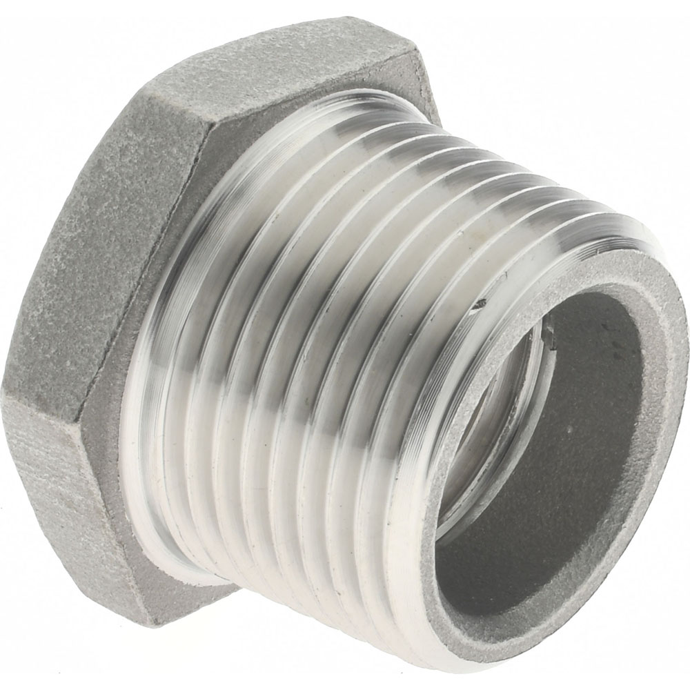 Merit Brass Pipe Bushing: 3/4 x 1/2", 316 Stainless Steel - K614-1208