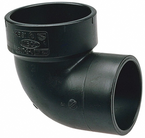 NIBCO Drain, Waste & Vent Plug: 2" Fitting, MIPT, Acrylonitrile Butadiene Styrene - I177250