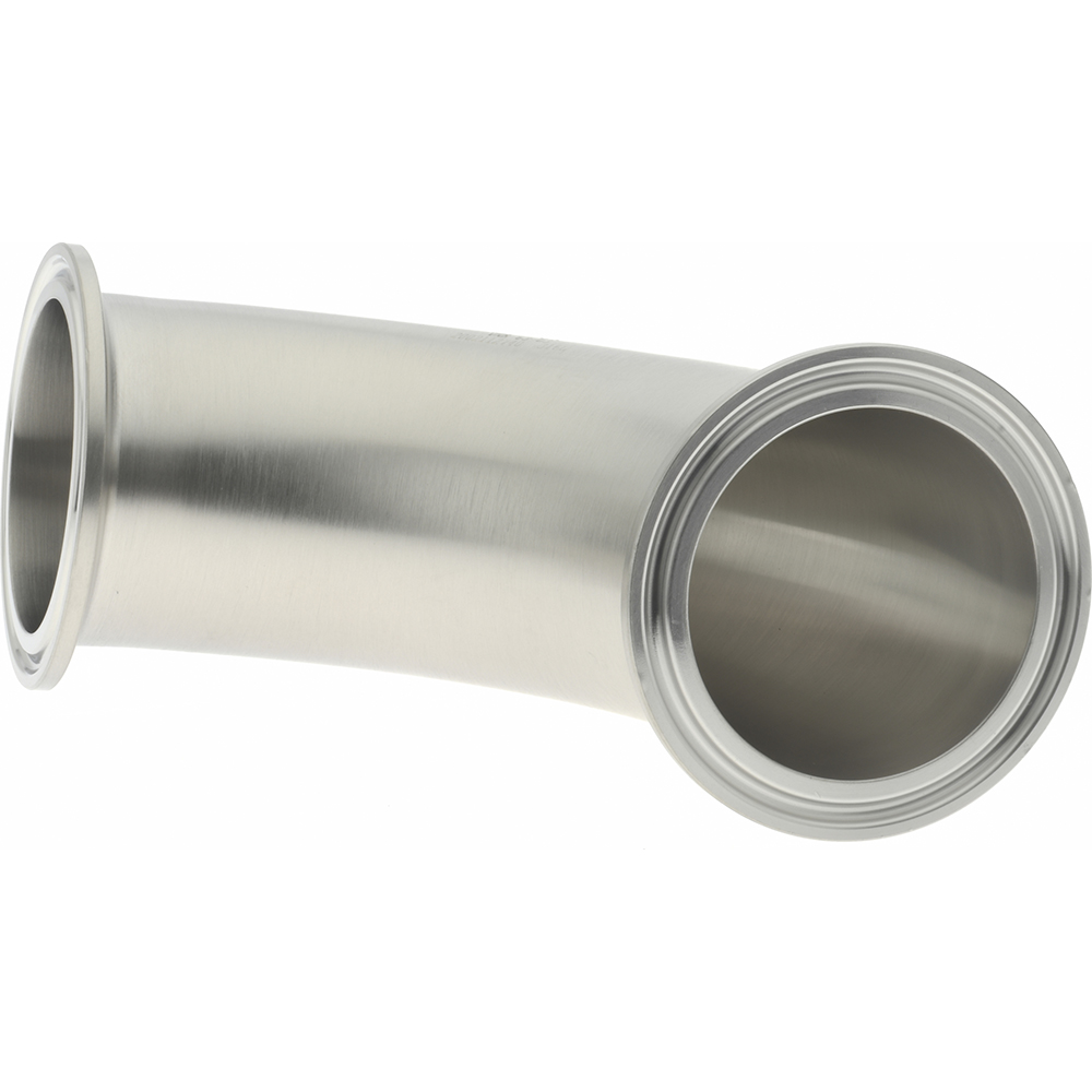 VNE Sanitary Stainless Steel Pipe End Cap: 2-1/2", Clamp Connection - EG16A-6L2.5