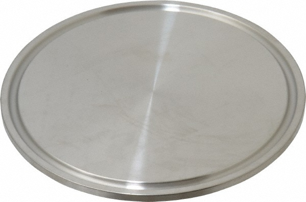 VNE Sanitary Stainless Steel Pipe End Cap: 2-1/2", Clamp Connection - EG16A-6L2.5