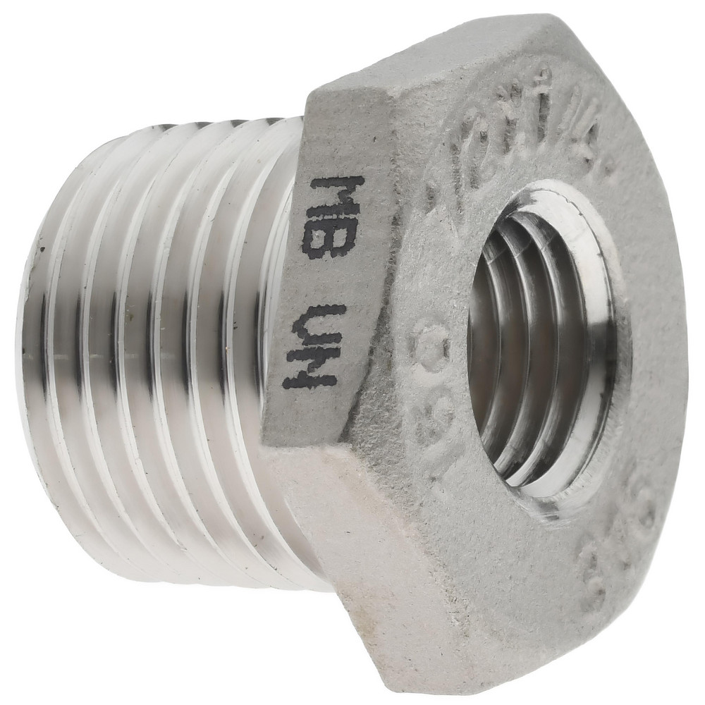 Value Collection Pipe Hex Bushing: 1-1/2 x 1", 316 Stainless Steel - 6HB11/2*1