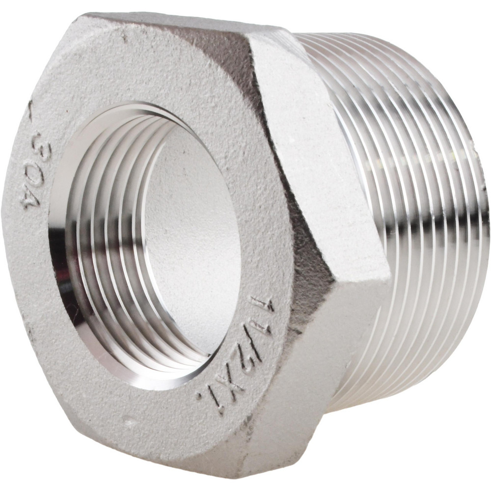 Value Collection Pipe Hex Bushing: 1-1/2 x 1", 316 Stainless Steel - 6HB11/2*1