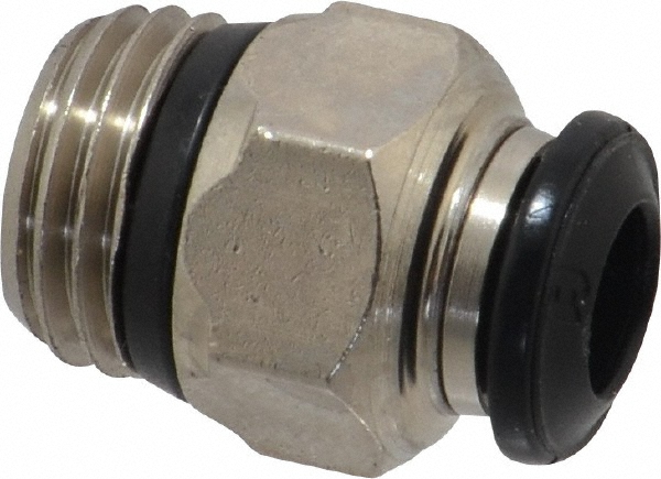 Parker Push-to-Connect Push-to-Connect Fitting: Straight, NPT, 3/8" OD - KP23861