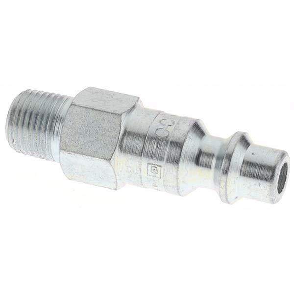 Parker Pneumatic Hose Coupling: 1/8-27, 3/8" Body Dia, Industrial Interchange - H00E
