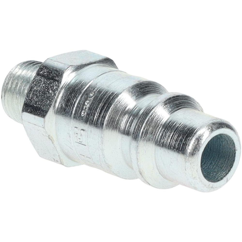 Parker Pneumatic Hose Coupling: 1/8-27, 3/8" Body Dia, Industrial Interchange - H00E