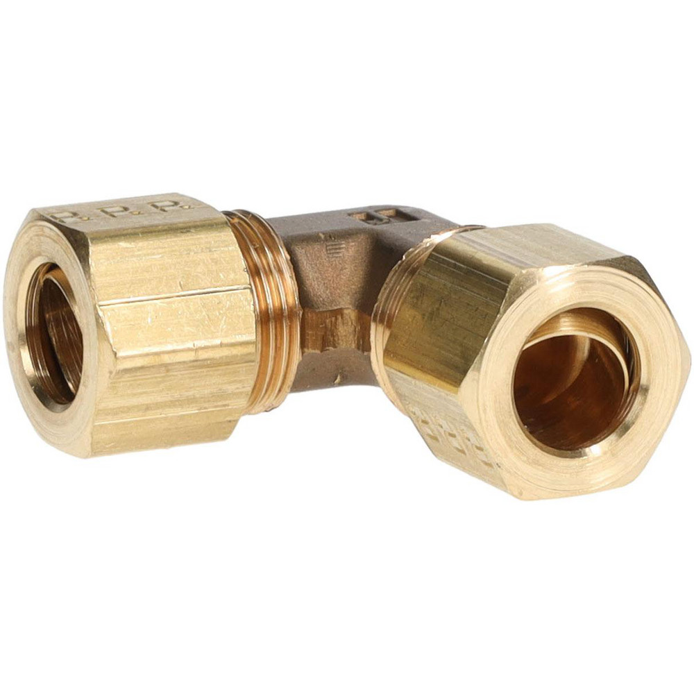 Parker Compression Tube Male Elbow: 1/4-18, 3/8" Tube OD, Compression x MNPTF - 169CA-6-4