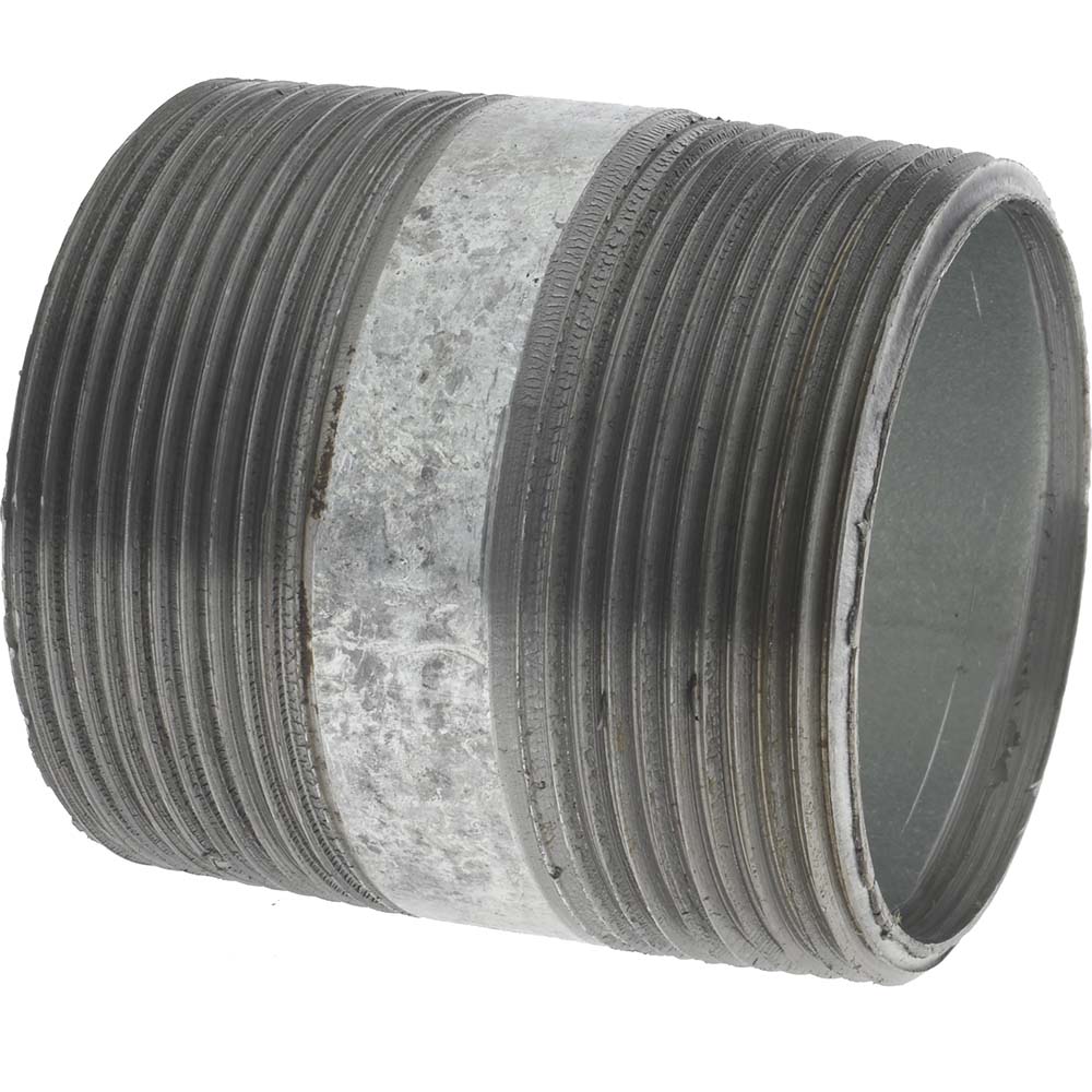 B&K Mueller Galvanized Pipe Nipple: 2", 3-1/2" Long, Schedule 40, Steel - 568-035HC