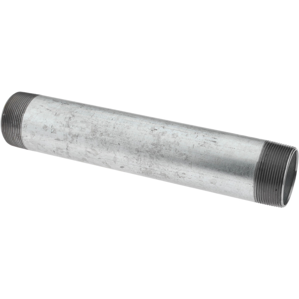 B&K Mueller Galvanized Pipe Nipple: 2", 3-1/2" Long, Schedule 40, Steel - 568-035HC