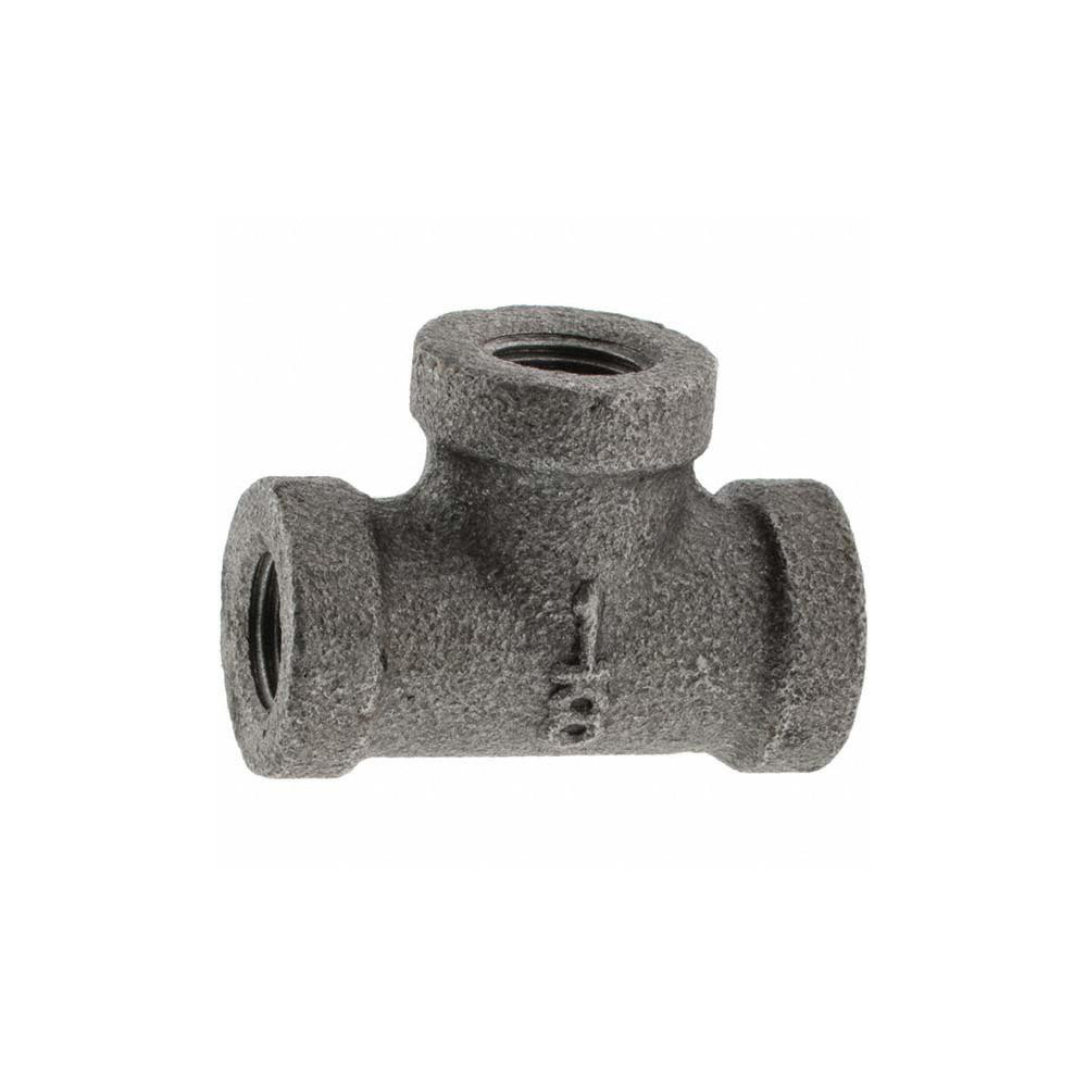 Value Collection Black Pipe Fittings: Tee, 1/8", Threaded, Malleable Iron - 13290G