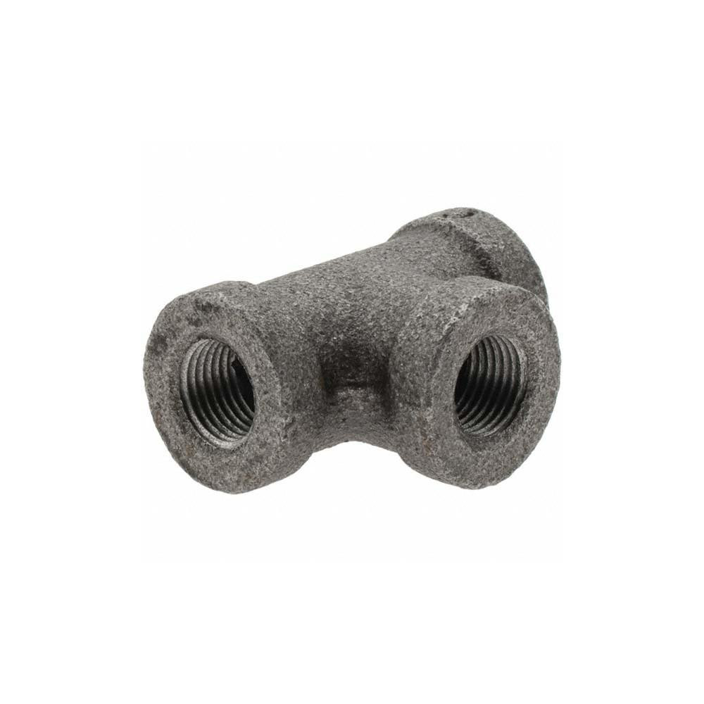 Value Collection Black Pipe Fittings: Tee, 1/8", Threaded, Malleable Iron - 13290G
