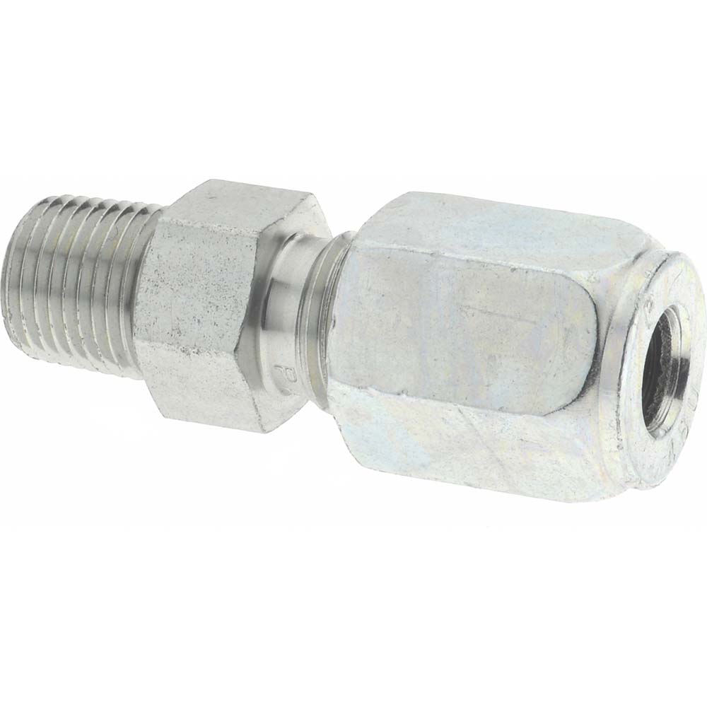 Parker Flareless Bite-Type Tube Ferrule: 1/4" Tube OD, Steel - 4 TU-S