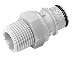 CPC Colder Products 3/8" Nominal Flow, 3/8" ID, Male, Inline Hose Barb-Male Plug - HFC22612