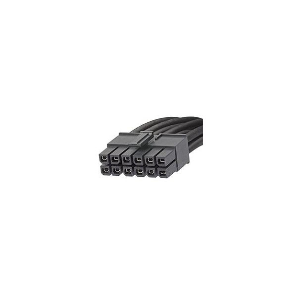 Molex Dc Power Cords Mega-Fit Cable Assy 12Ckt Dr 1Mm Blk - 451361210
