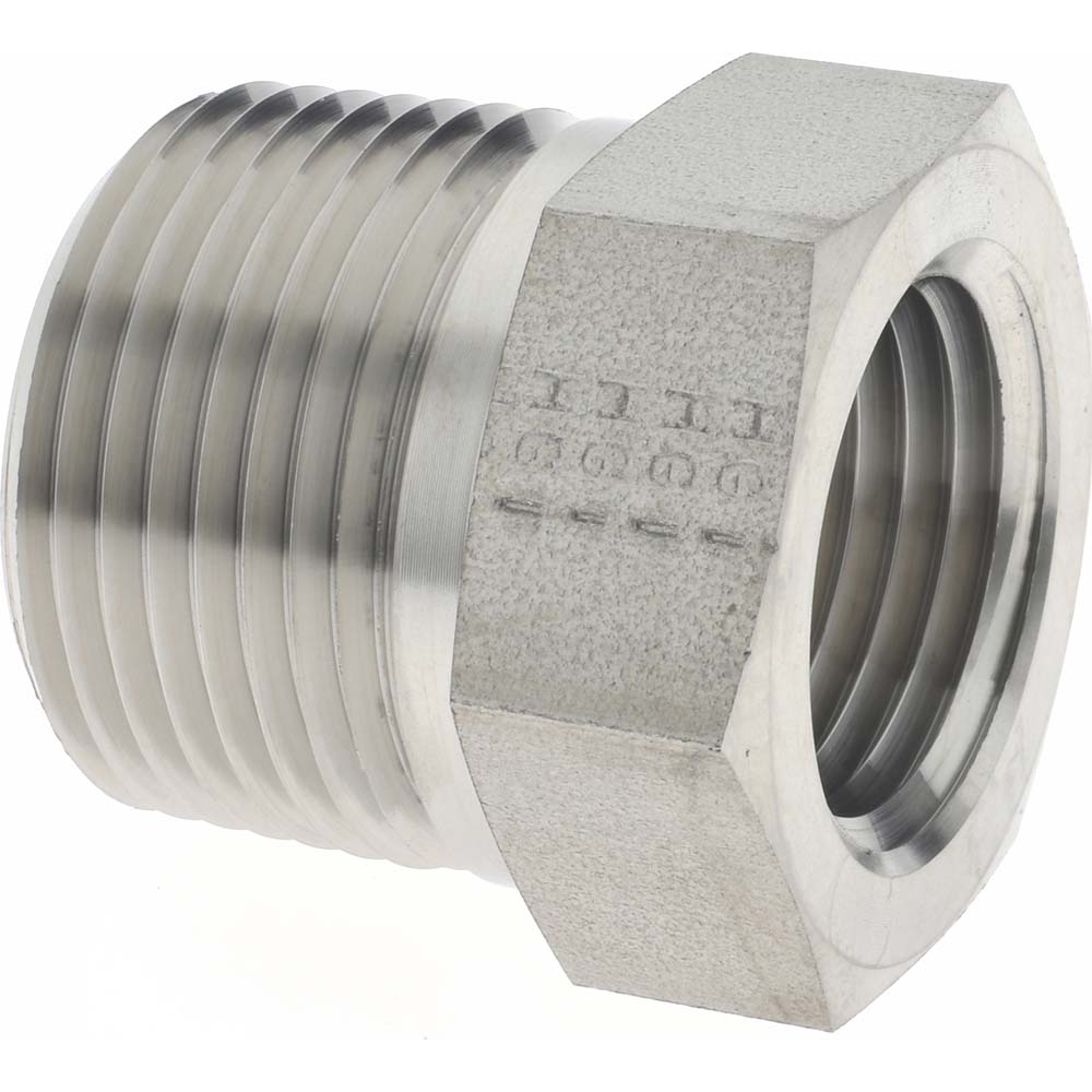 Made in USA Pipe Bushing: 3/4 x 1/2", 316 Stainless Steel - P-3/4 X 1/2-PTR