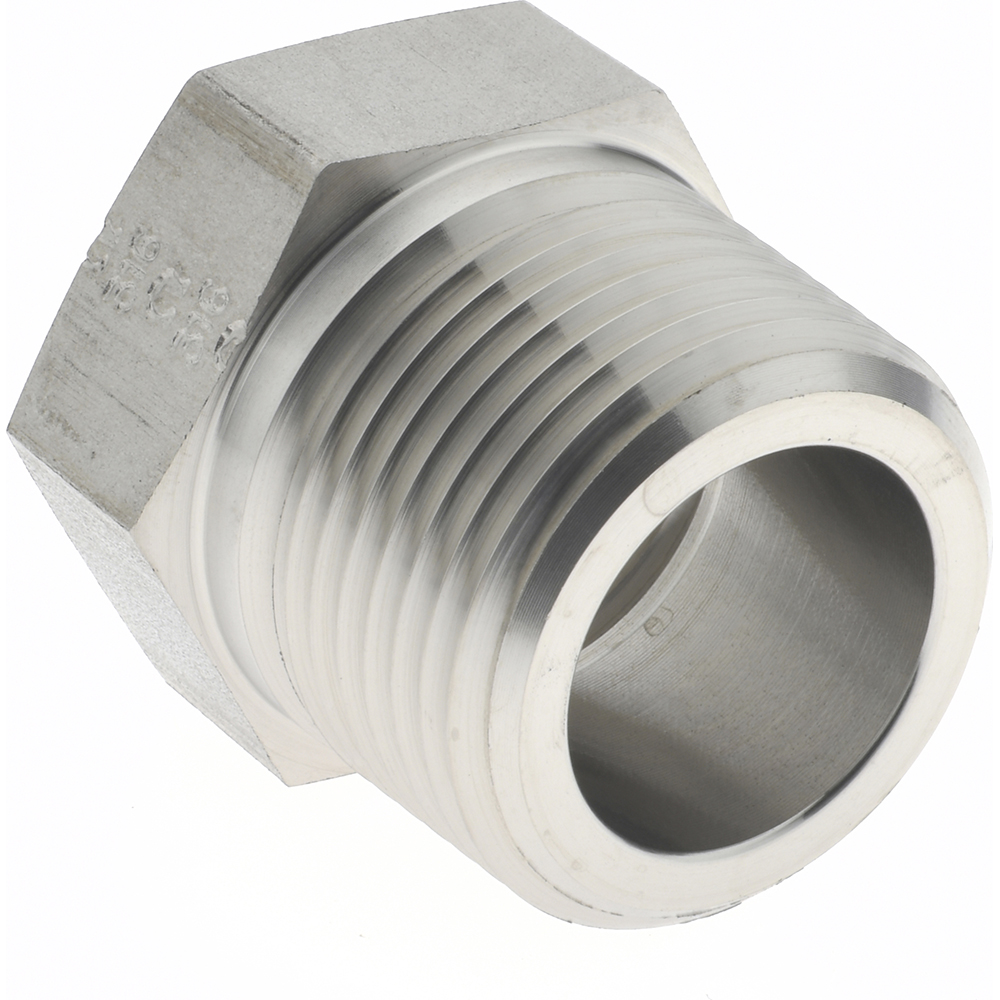 Made in USA Pipe Bushing: 3/4 x 1/2", 316 Stainless Steel - P-3/4 X 1/2-PTR