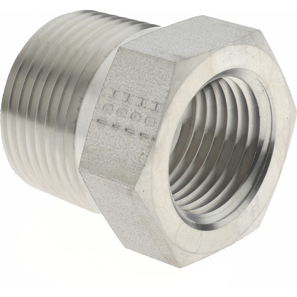 Made in USA Pipe Bushing: 3/4 x 1/2", 316 Stainless Steel - P-3/4 X 1/2-PTR