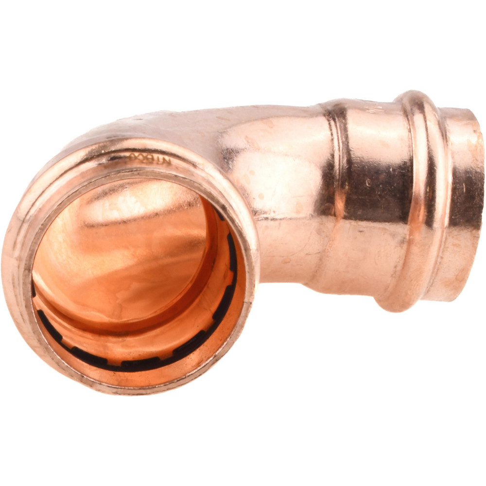 NIBCO Wrot Copper Pipe 90 ° Elbow: 1-1/4" Fitting, P x P, Press Fitting, Lead Free - 9055950PC