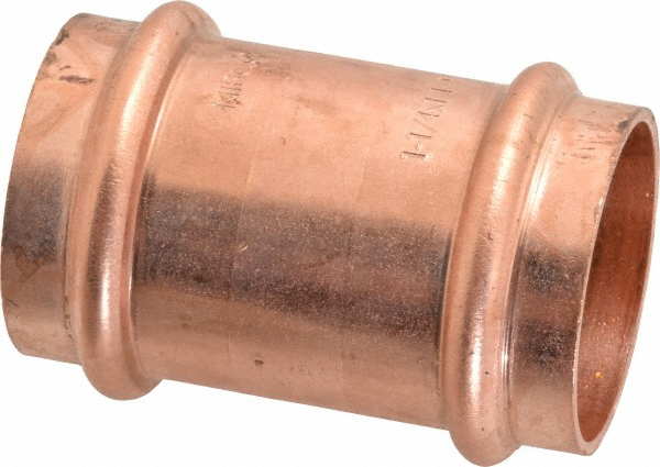 NIBCO Wrot Copper Pipe 90 ° Elbow: 1-1/4" Fitting, P x P, Press Fitting, Lead Free - 9055950PC