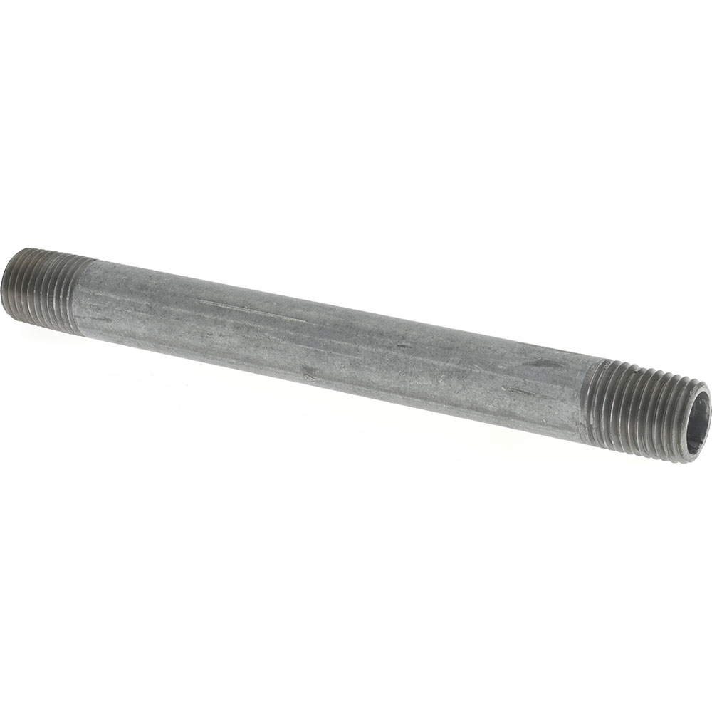Value Collection Galvanized Pipe Nipple: 1/4", 5" Long, Schedule 40, Steel - NG02050