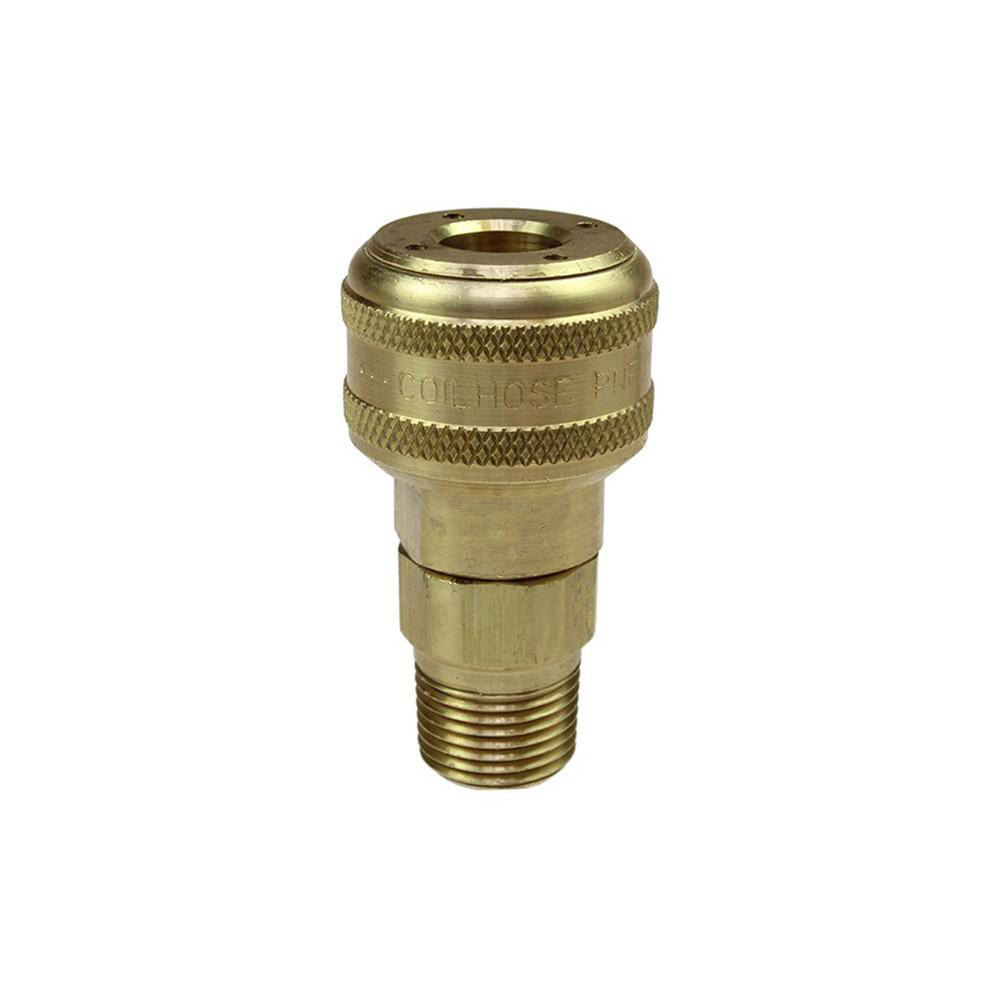 Parker Compression Tube Connector: 3/8" Tube OD, Compression x MNPT - 6-2 FBZ-B