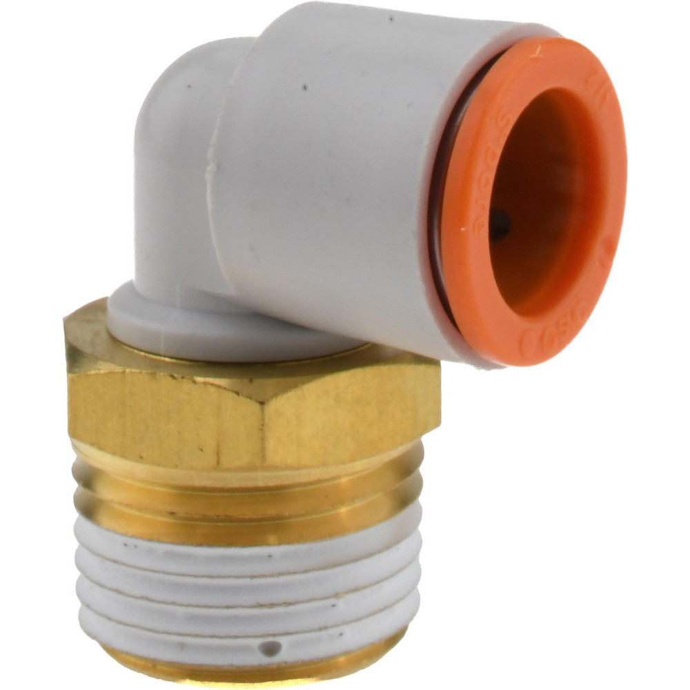 Parker Compression Tube Connector: 3/8" Tube OD, Compression x MNPT - 6-2 FBZ-B