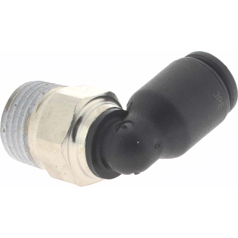 Legris Push-to-Connect Tube x Male BSPT Fitting: Male Elbow, BSPT, 5/32" OD - 3109 04 10