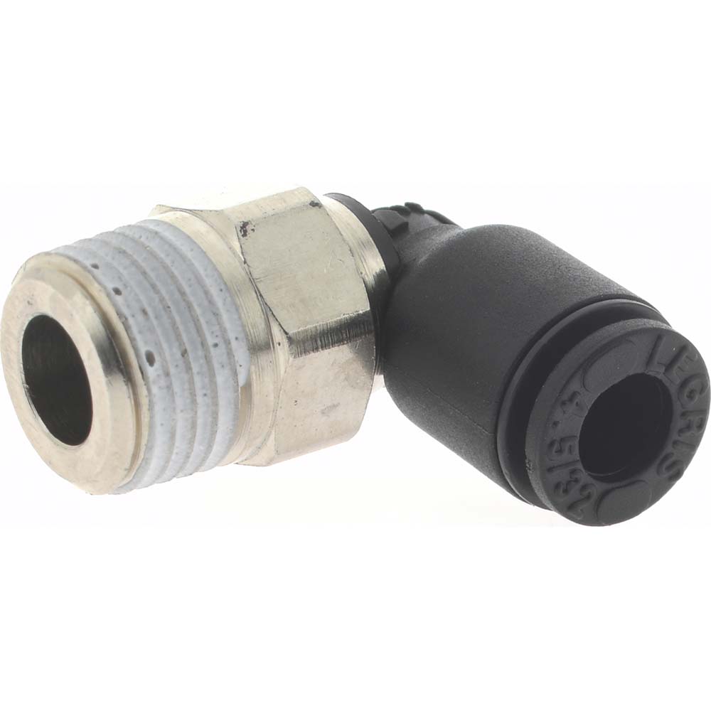 Legris Push-to-Connect Tube x Male BSPT Fitting: Male Elbow, BSPT, 5/32" OD - 3109 04 10