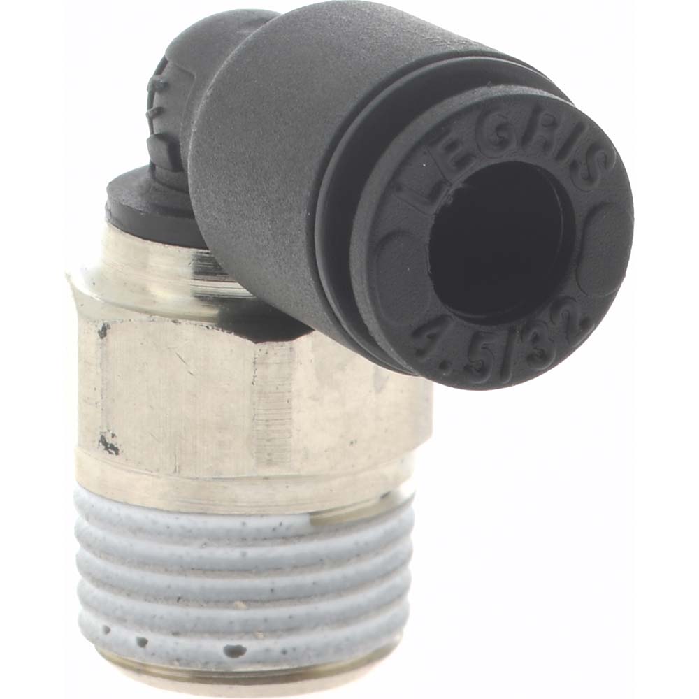 Legris Push-to-Connect Tube x Male BSPT Fitting: Male Elbow, BSPT, 5/32" OD - 3109 04 10
