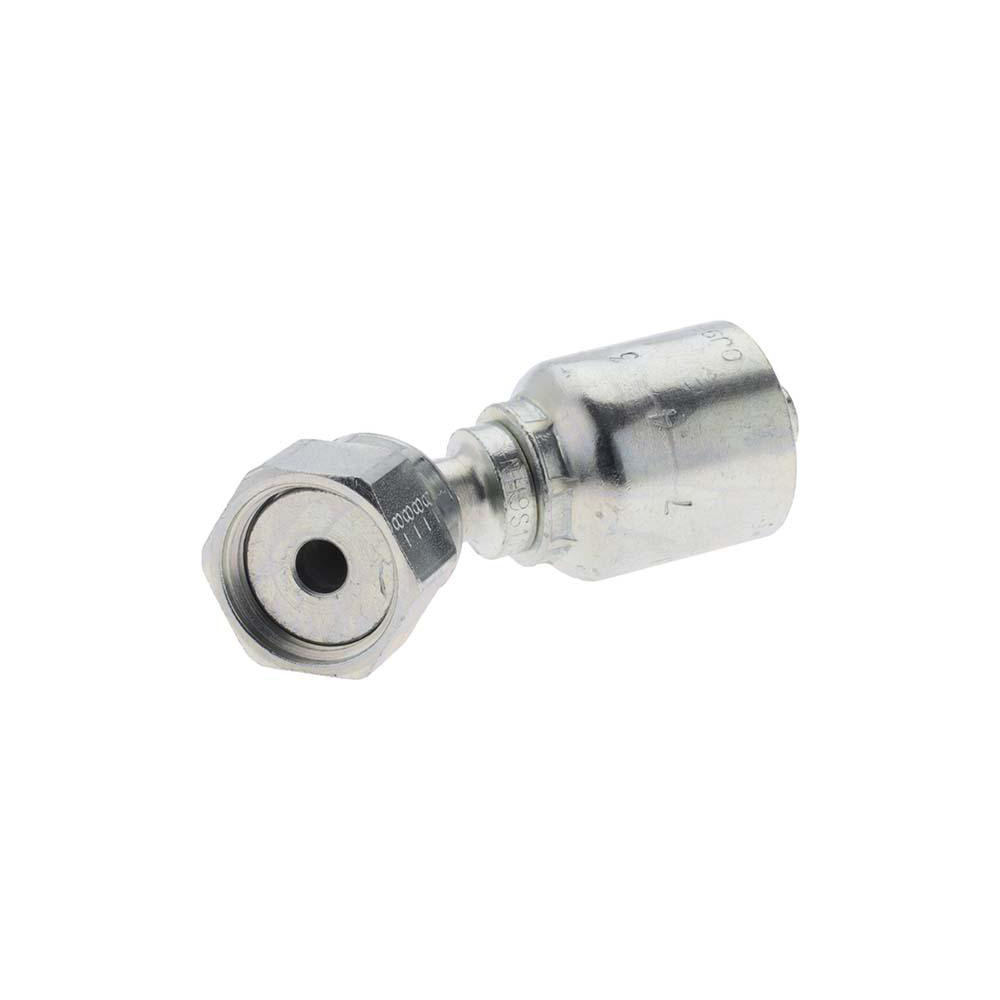 Parker Hydraulic Hose 45 ° Elbow: 0.375" ID, 6 mm, 1/2" - KP80014