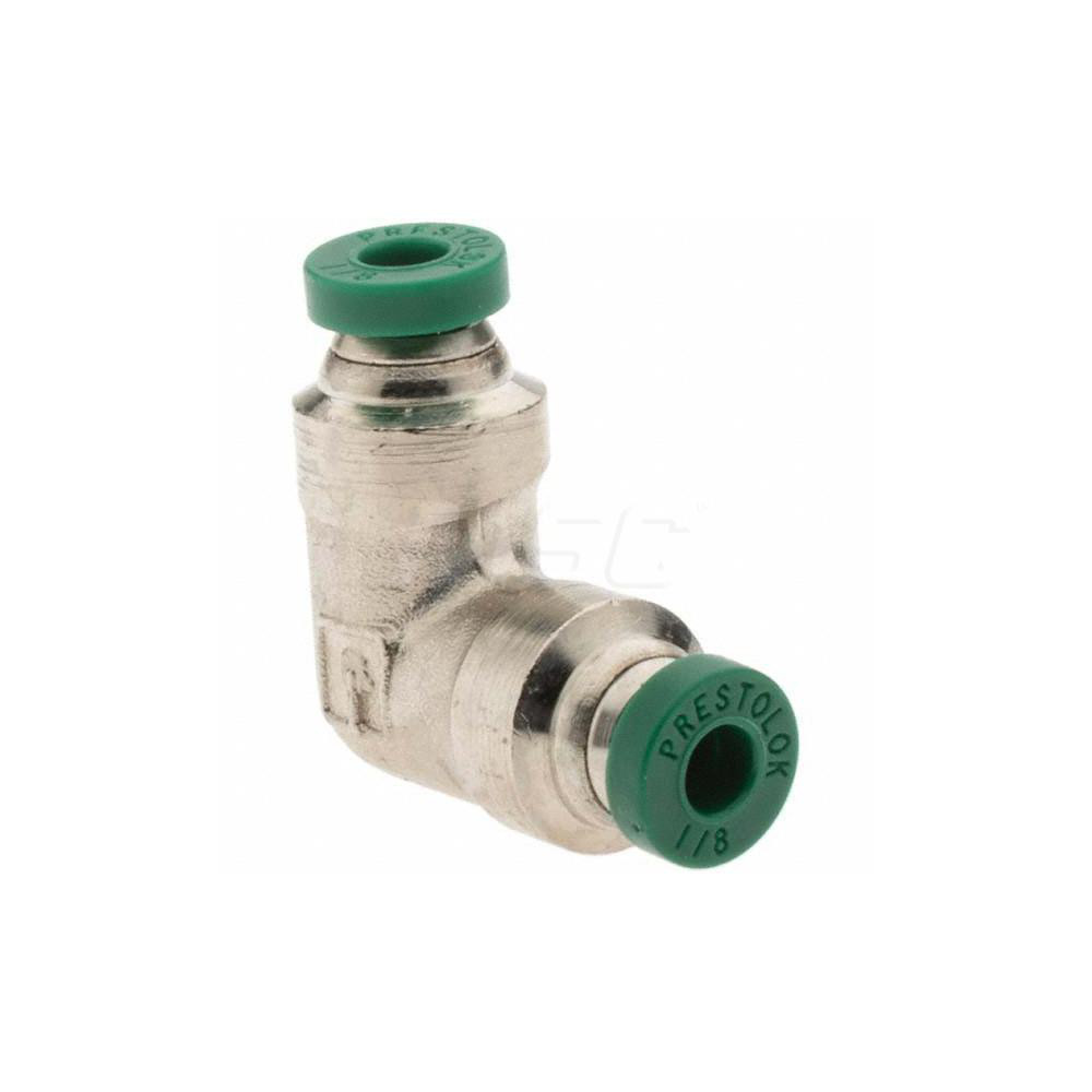 Parker Push-to-Connect Tube x Tube Fitting: Union Elbow, 1/8" OD - 12530