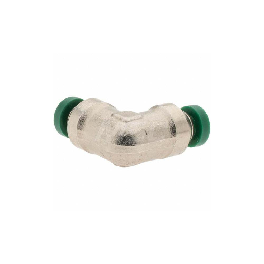 Parker Push-to-Connect Tube x Tube Fitting: Union Elbow, 1/8" OD - 12530