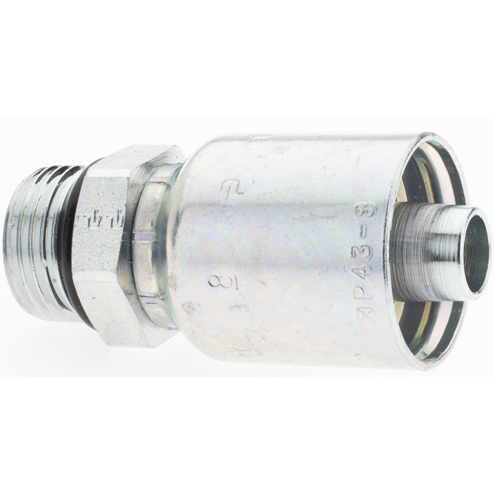 Parker Hydraulic Hose Short Drop Female JIC Swivel 90 ° Elbow: 0.5" ID, 8 mm, 7/8-14 - KP46874