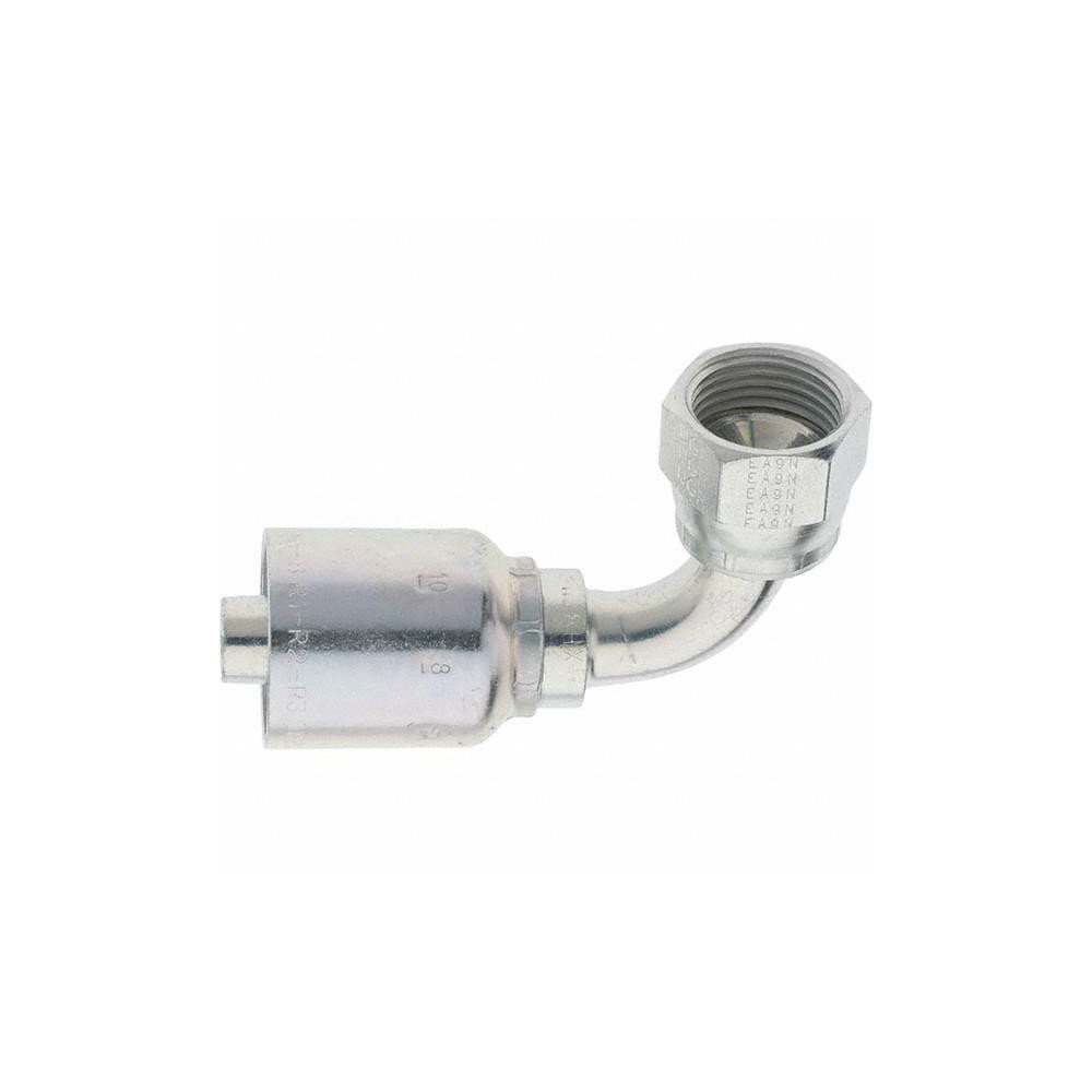 Parker Hydraulic Hose Short Drop Female JIC Swivel 90 ° Elbow: 0.5" ID, 8 mm, 7/8-14 - KP46874