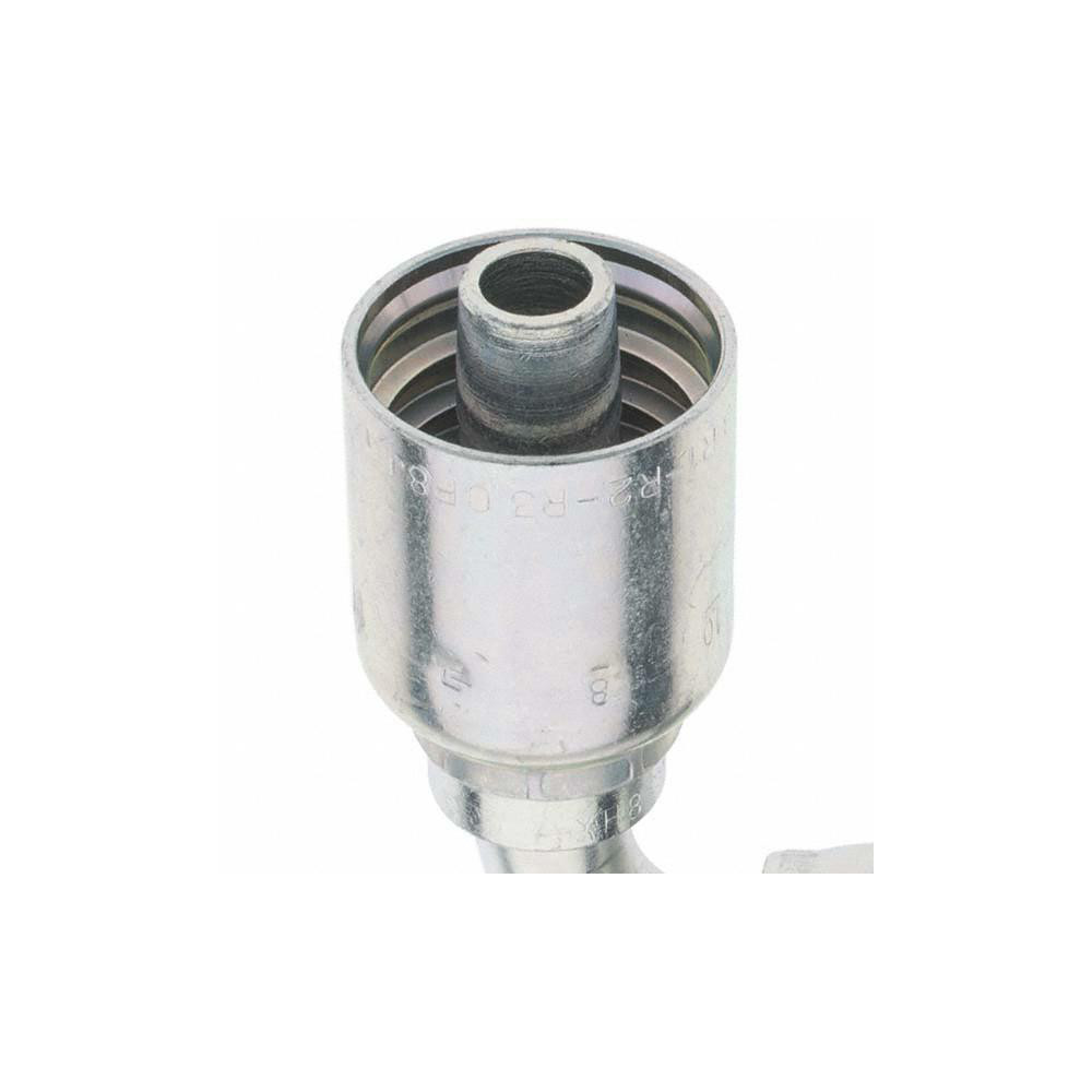 Parker Hydraulic Hose Short Drop Female JIC Swivel 90 ° Elbow: 0.5" ID, 8 mm, 7/8-14 - KP46874
