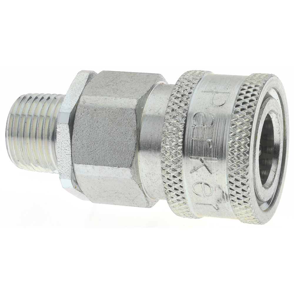 Parker Hydraulic Hose MPT Fitting: 3/8", 4,500 psi - VHN6-6M