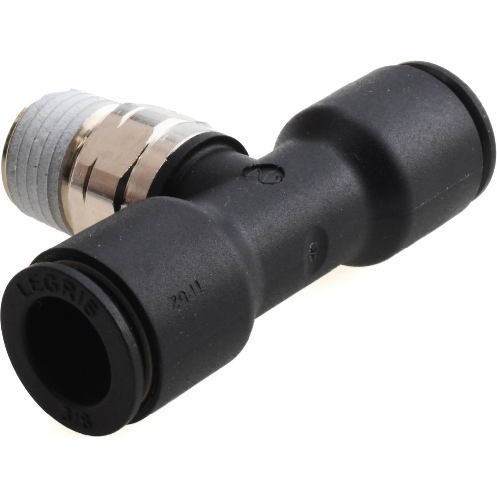 Legris Push-to-Connect Fitting: Male Branch Tee, NPT, 3/8" OD - 3108 60 14