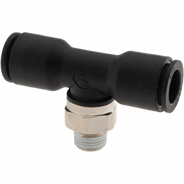 Legris Push-to-Connect Fitting: Male Branch Tee, NPT, 3/8" OD - 3108 60 14