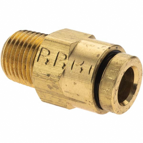 Norgren Push-to-Connect Tube x FNPT x Tube x Female Fitting: Bulkhead, NPT, 1/4" OD - 95457001M