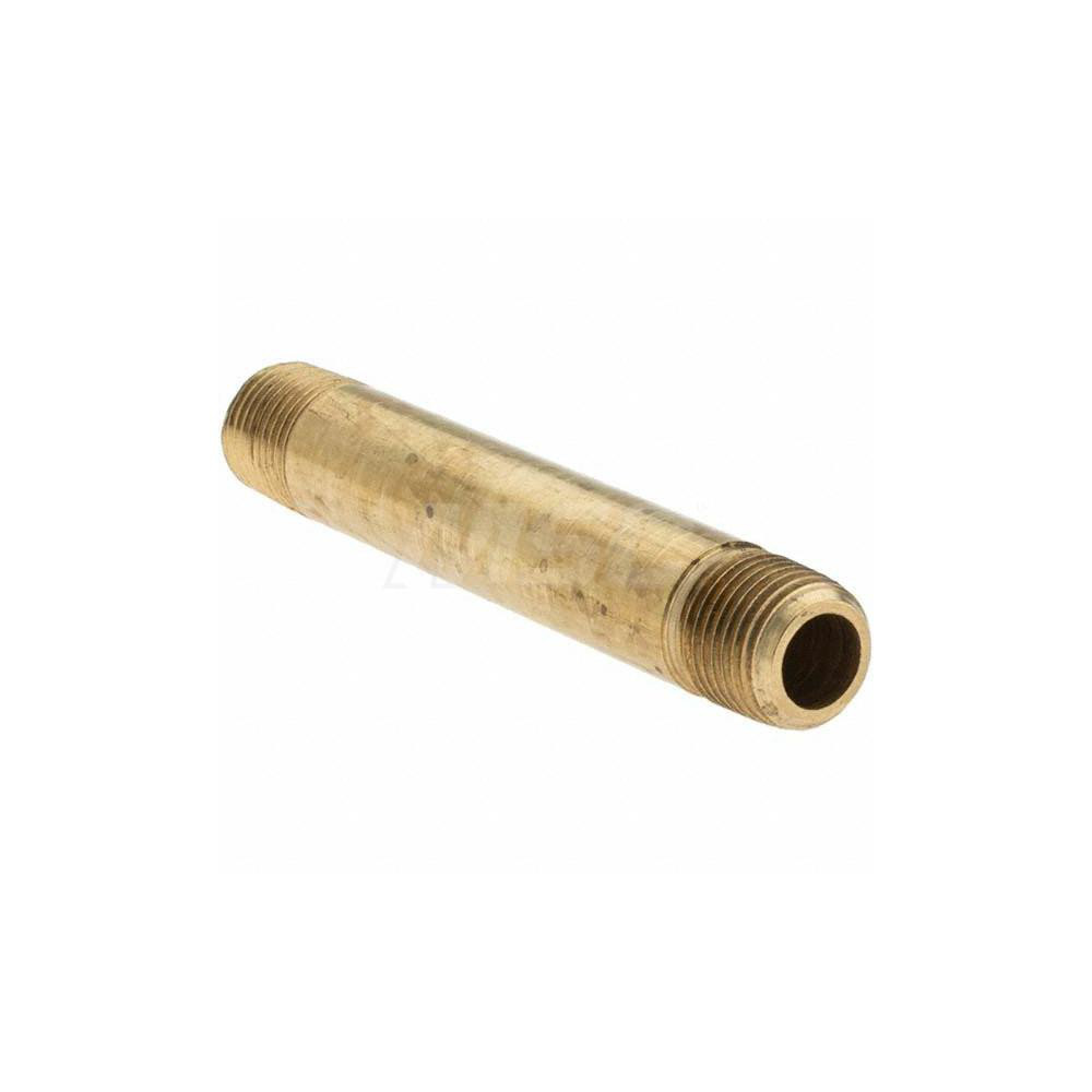 Parker Industrial Pipe Long Nipple: 1/8" Male Thread, MNPTF - -11099-4