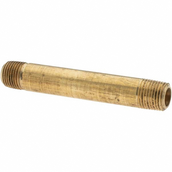 Parker Industrial Pipe Long Nipple: 1/8" Male Thread, MNPTF - -11099-4