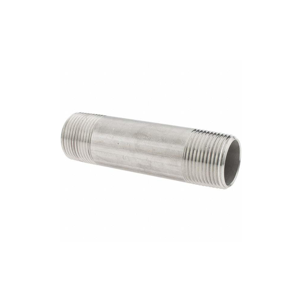 Value Collection Stainless Steel Pipe Nipple: 1" Pipe, Grade 316 & 316L - 6BN1*41/2