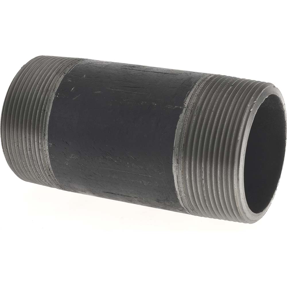 Value Collection Black Pipe Nipple: 1-1/2" Dia x 5-1/2" Long, Schedule 80 - XNB08055