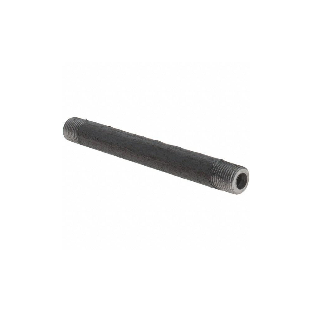 Anvil Black Pipe Nipple: 1/8" Dia x 3-1/2" Long, Schedule 80 - 0330501206