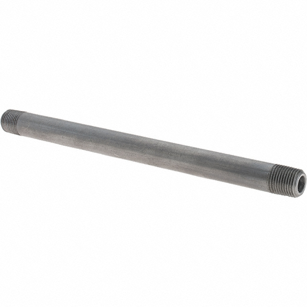 Anvil Black Pipe Nipple: 1/8" Dia x 3-1/2" Long, Schedule 80 - 0330501206