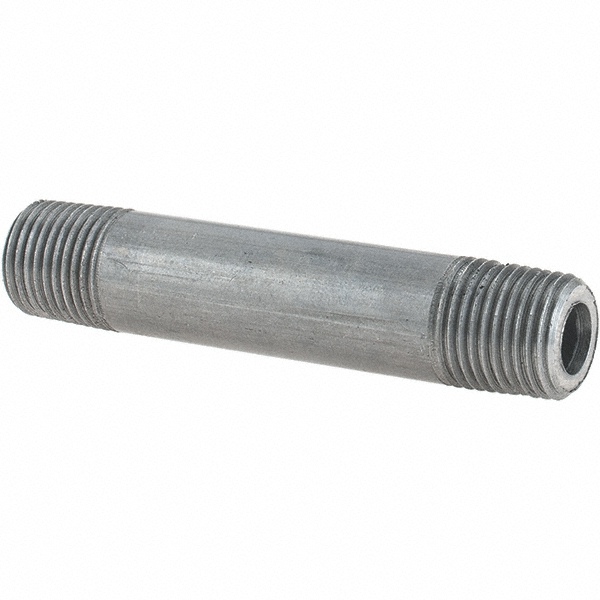 Anvil Black Pipe Nipple: 1/8" Dia x 3-1/2" Long, Schedule 80 - 0330501206