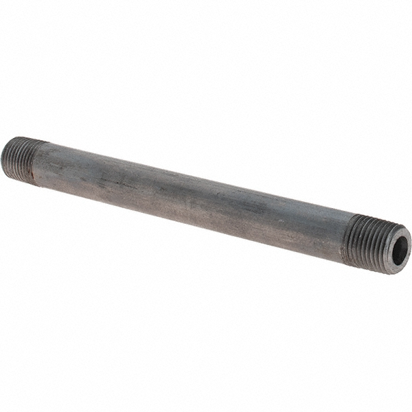 Anvil Black Pipe Nipple: 1/8" Dia x 3-1/2" Long, Schedule 80 - 0330501206