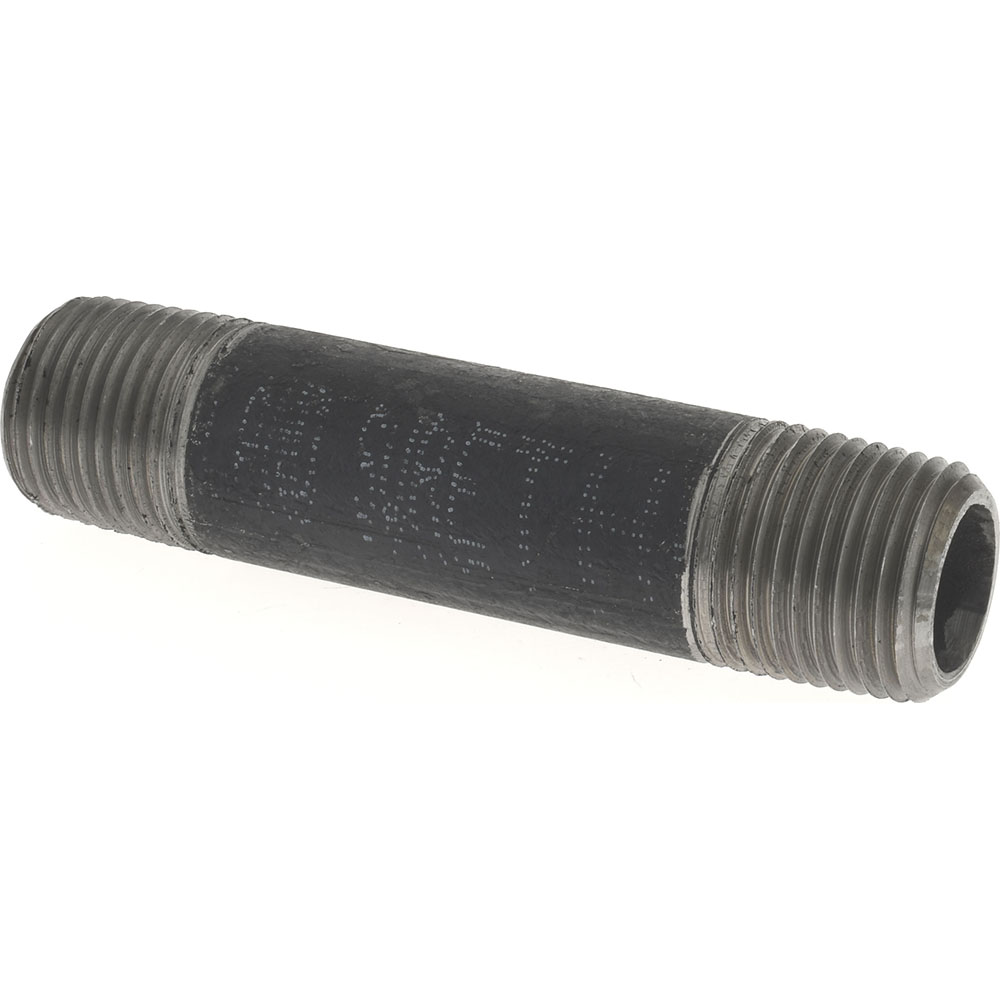 Anvil Black Pipe Nipple: 1/8" Dia x 3-1/2" Long, Schedule 80 - 0330501206